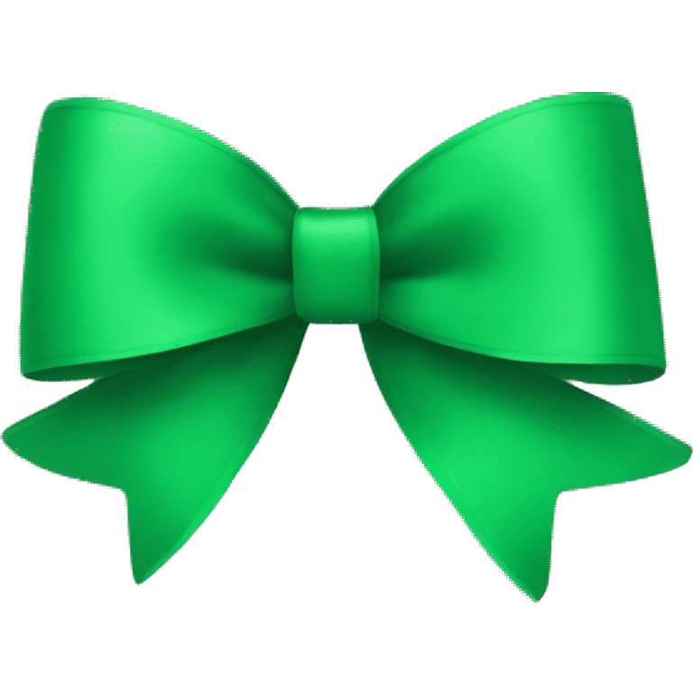 Green bow emoji