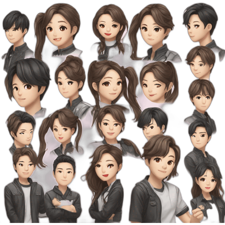 Kpop trainee emoji