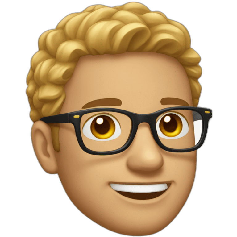 Andrew Tate avec ses lunettes de soleil emoji