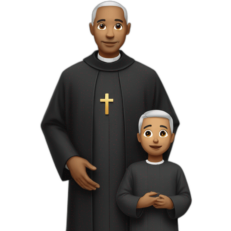 priest with child emoji