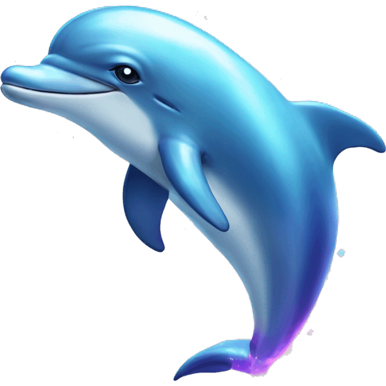 dolphin with shiny aura emoji