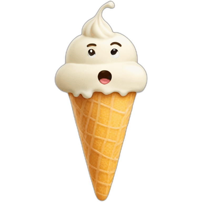 Man suck icecream emoji