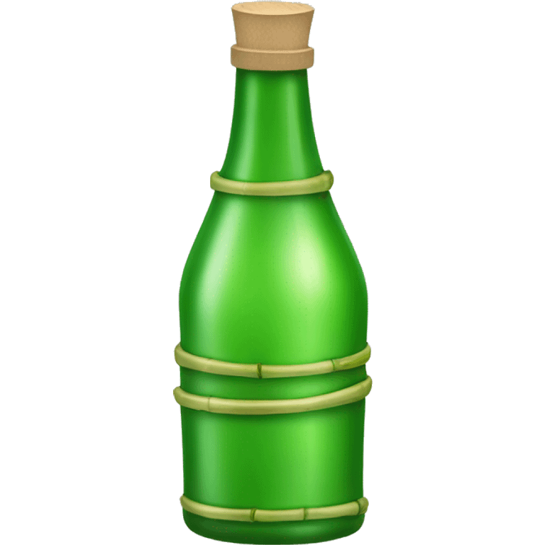 green bamboo liquor bottle emoji