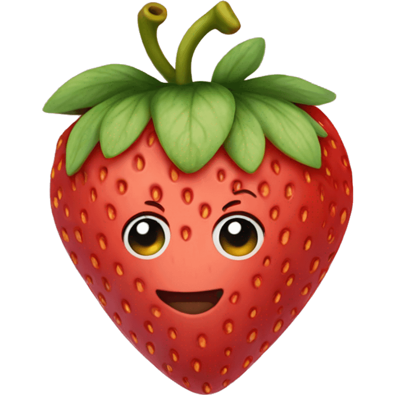 heart shaped strawberry emoji