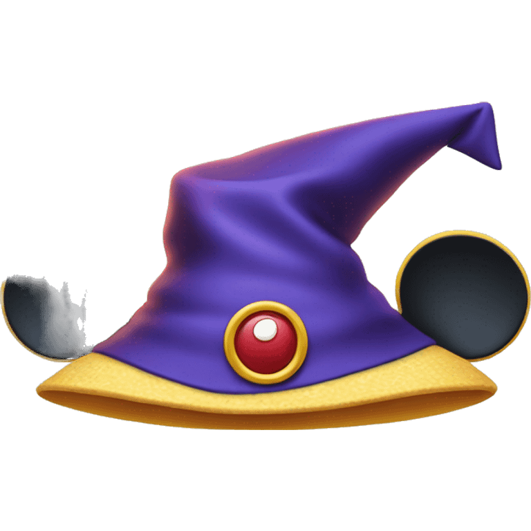 mickey ears from disney world with  small Wizard Hat  emoji