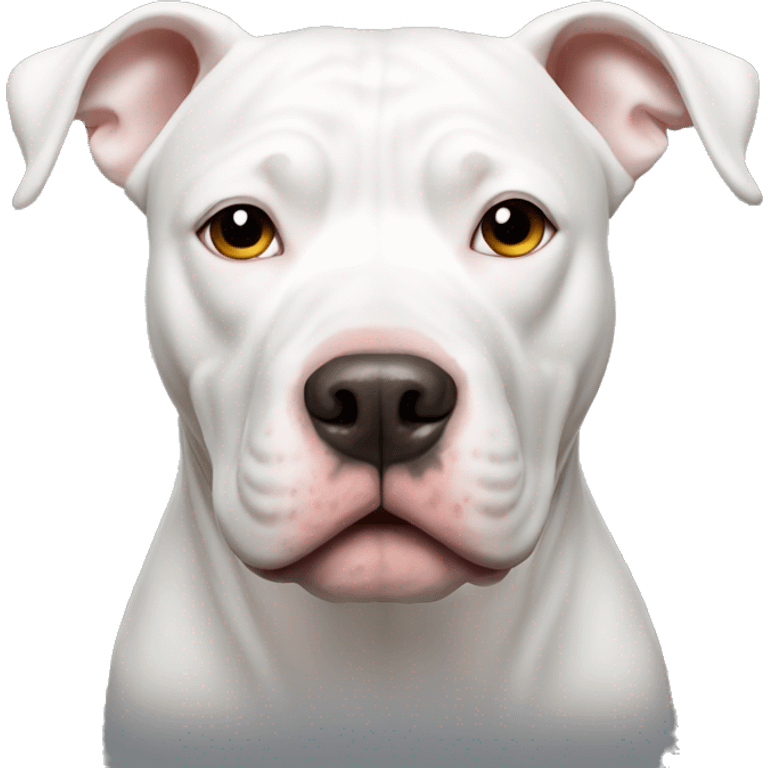 White pitbull  emoji