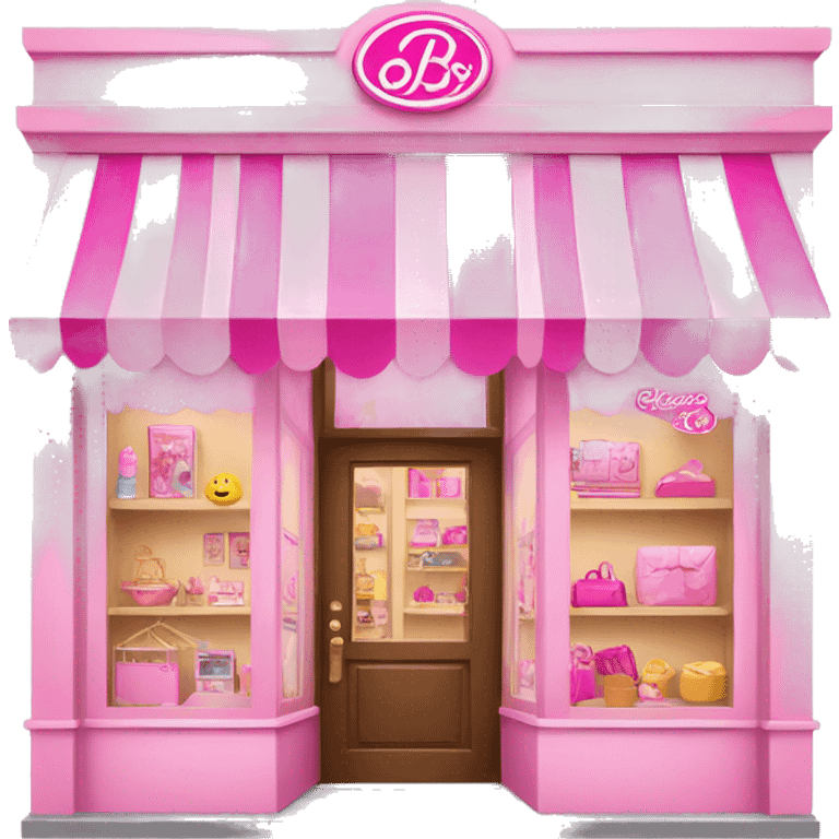 pink barbie shop emoji