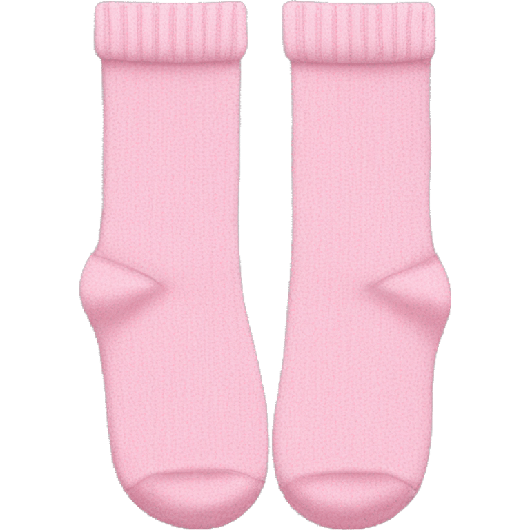 Pair of light pink socks emoji