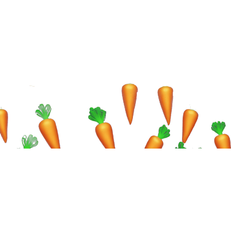 neon carrot emoji