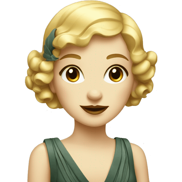 Art deco girl emoji