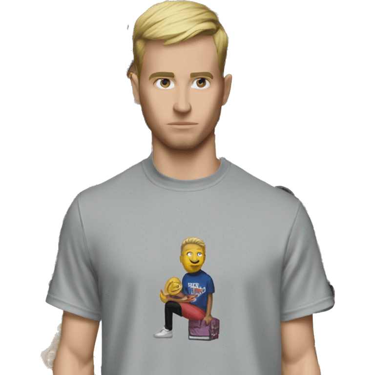 Fanum with a t-shirt balenciaga  emoji