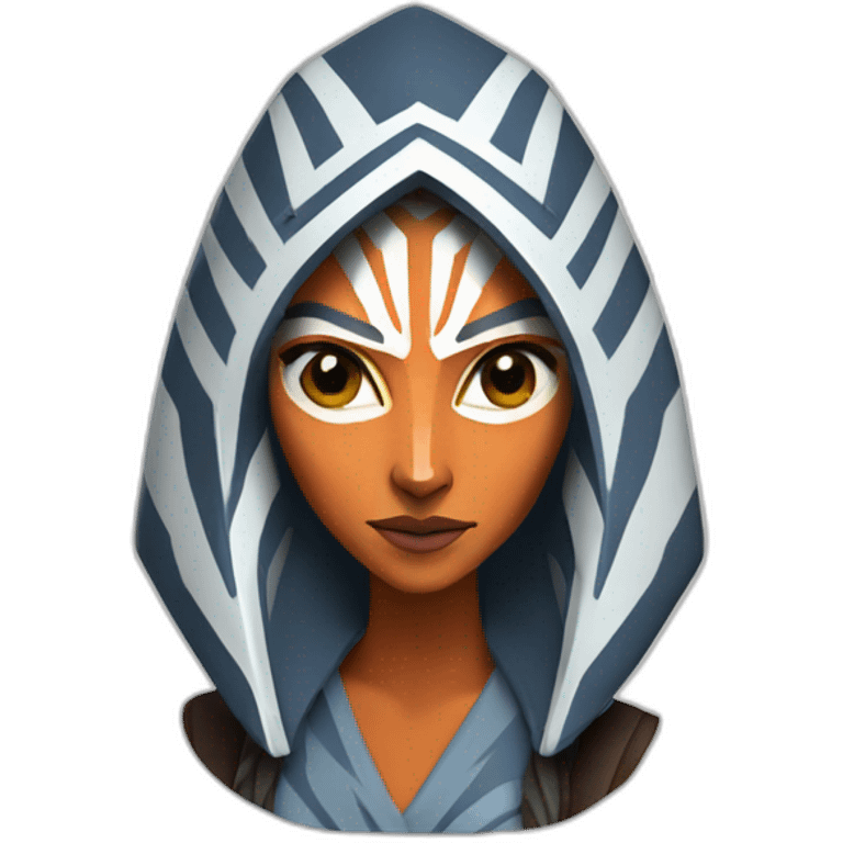 Ahsoka Tano (Portrait, front facing, Apple iOS 17 style) emoji