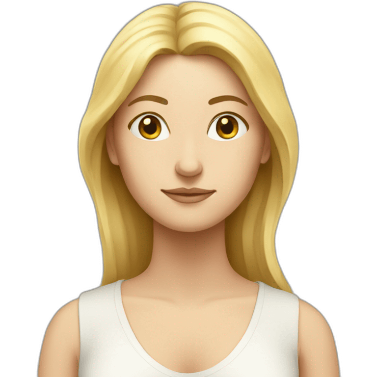 white woman meditate awaken emoji