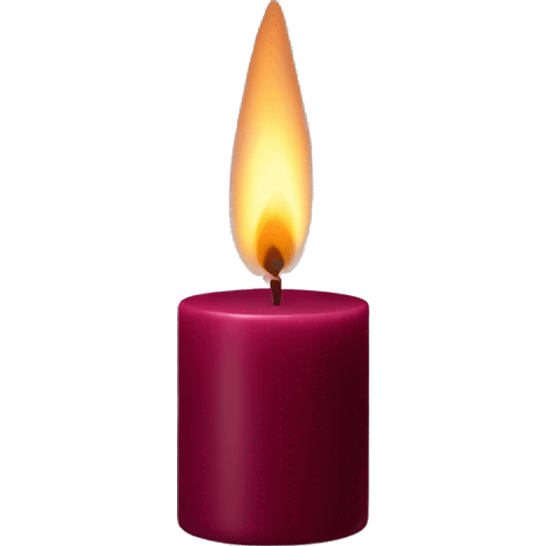 Burgundy candle  emoji