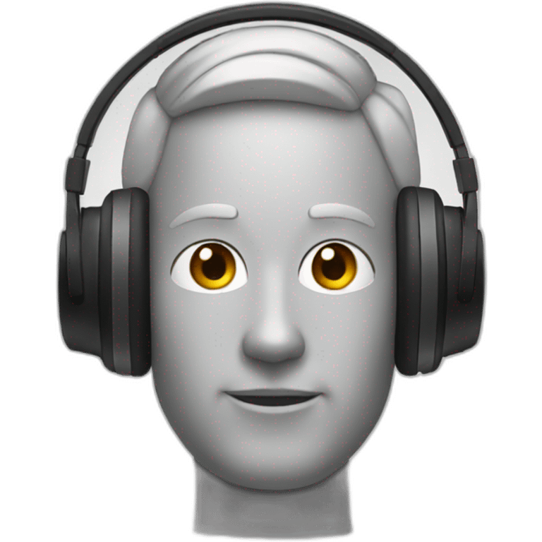 apple headphones max on head emoji