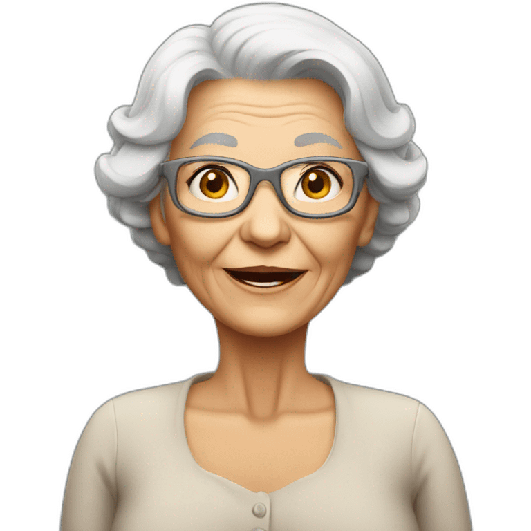 Very Busty old woman emoji