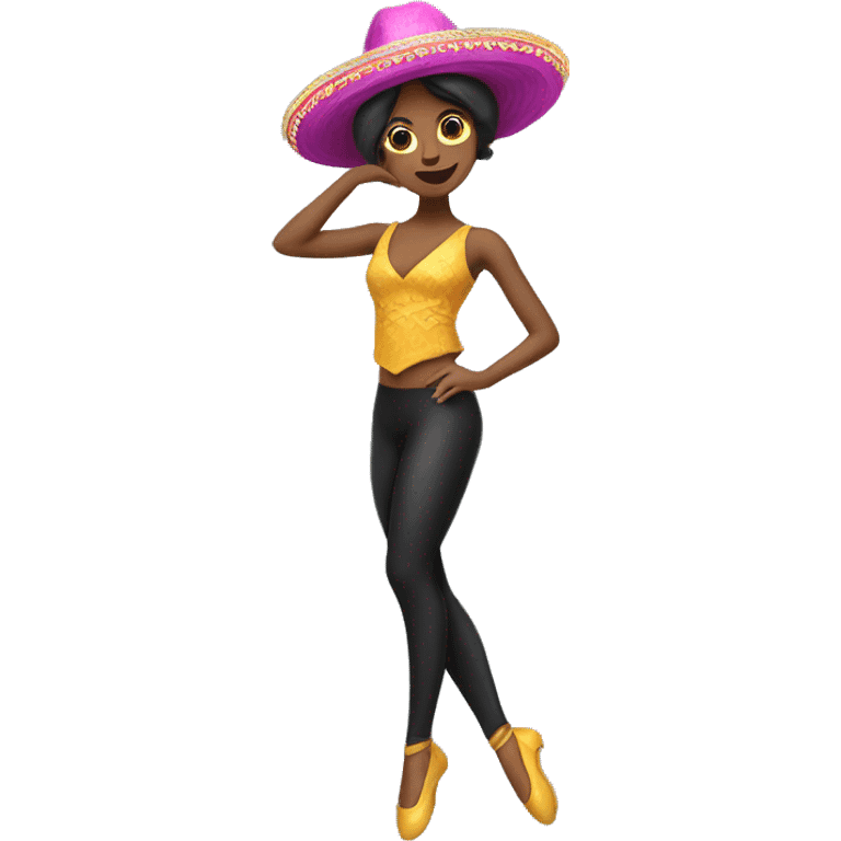 Bailarina de jazz con sombrero  emoji