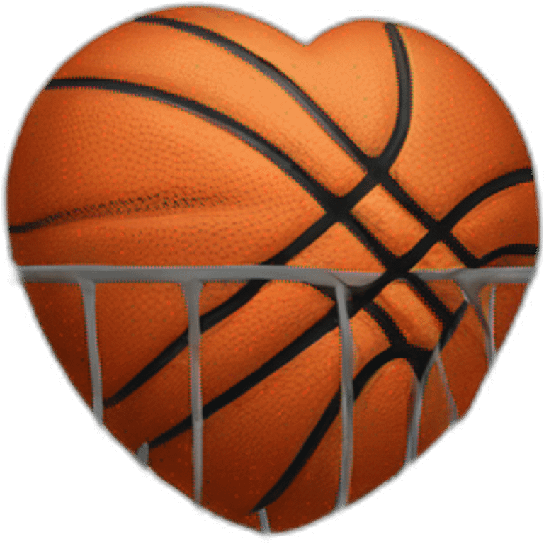 Basket-ball-in-love emoji