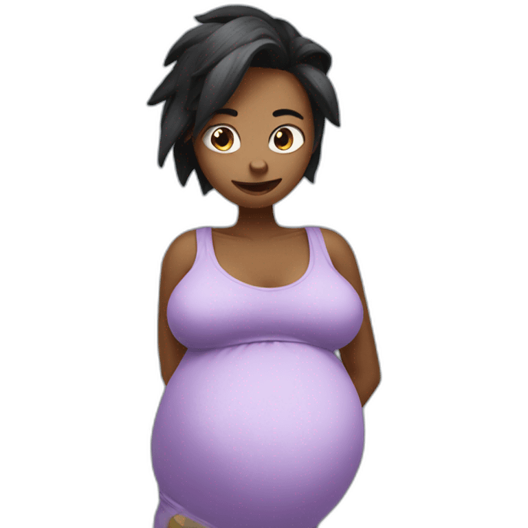 Pregnant sonic emoji