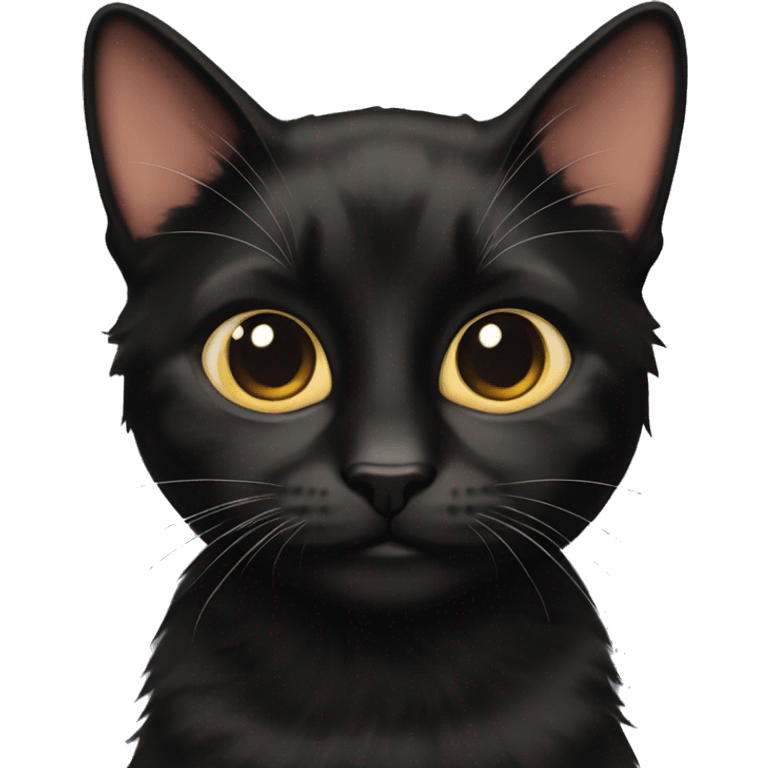 black calico cat emoji