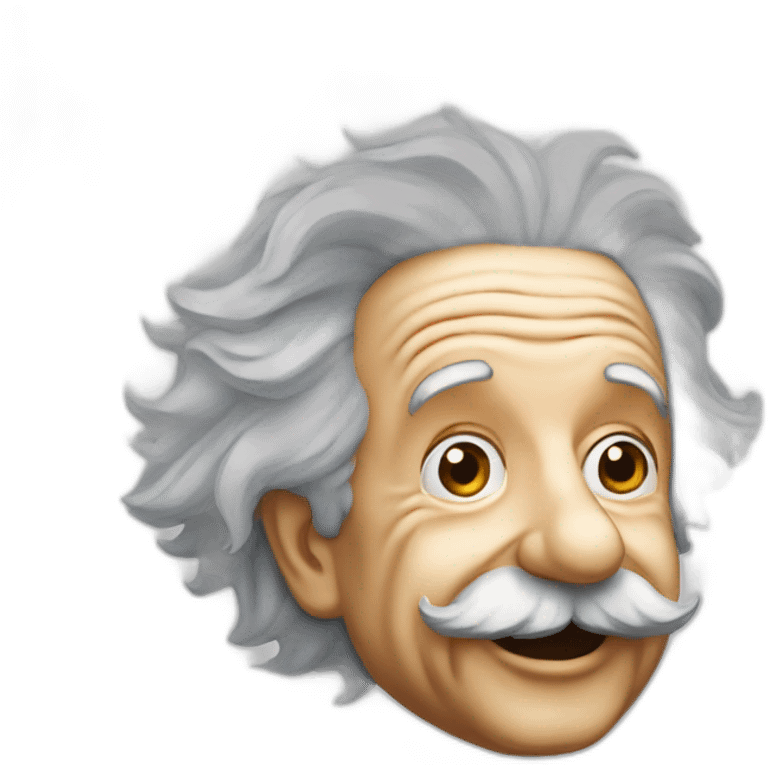 albert einstein sur un requin emoji