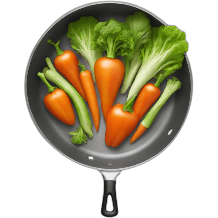 vegetables in a pan emoji