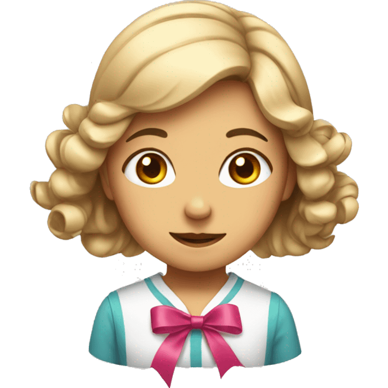 Girl with ribbon emoji