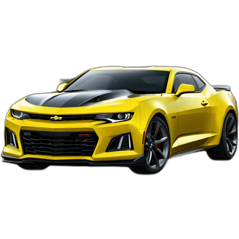 Chevrolet Camaro ZL1 Yellow emoji