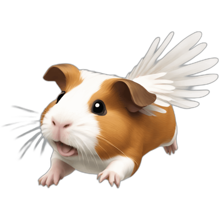 Guinea pig flying emoji