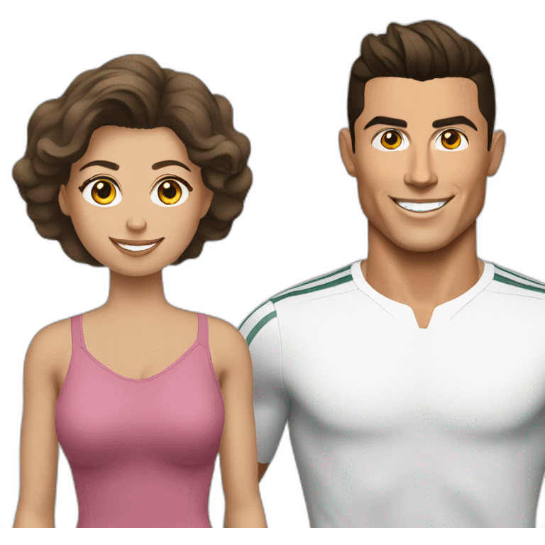 Cristiano Ronaldo  with this women emoji