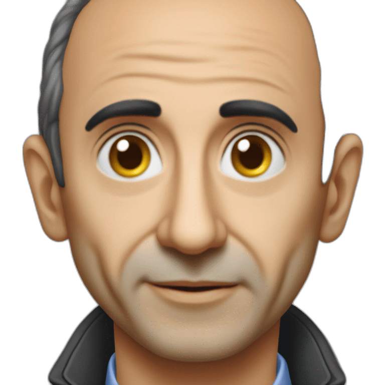 Eric Zemmour who say "Comme c'est bizarre!" emoji