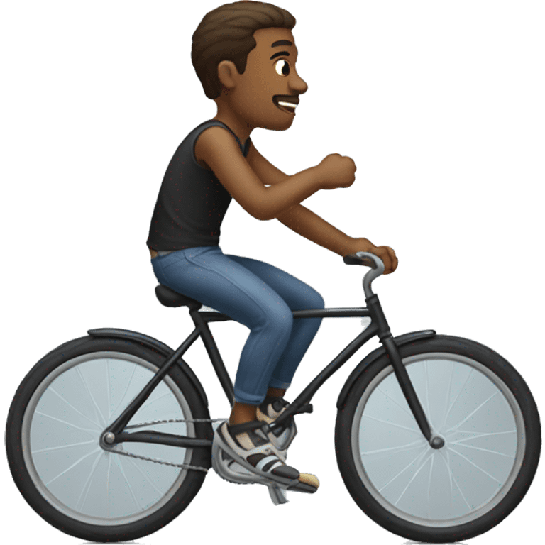 homo riding a bike emoji