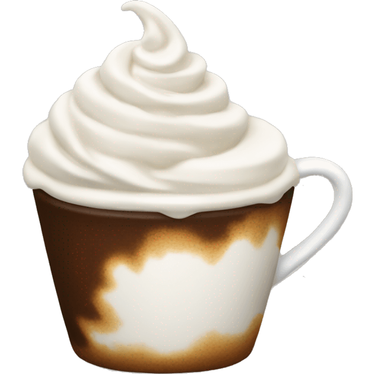 Coffee with whipped cream  emoji