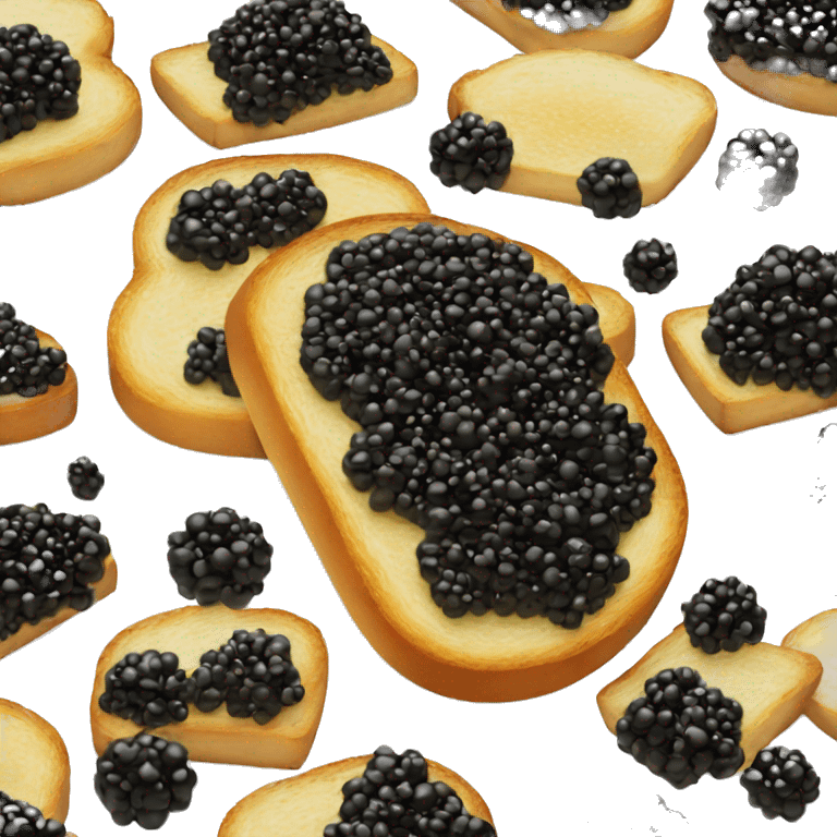 Caviar on toast emoji