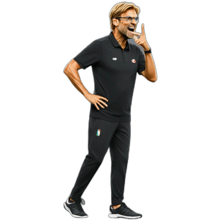 jurgen Klopp is doing "Italian chef's kiss" gesture emoji