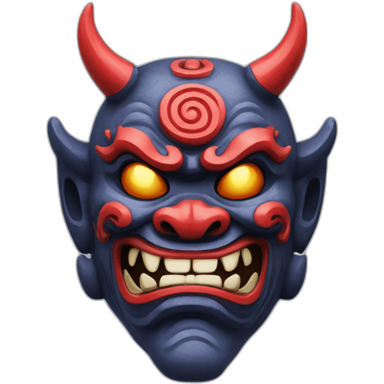 cosmic japanese oni mask emoji