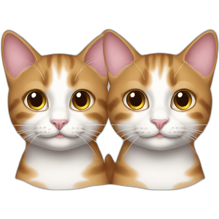 Twin cats emoji