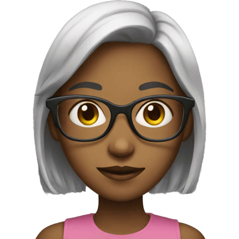 Girl with glasses  emoji