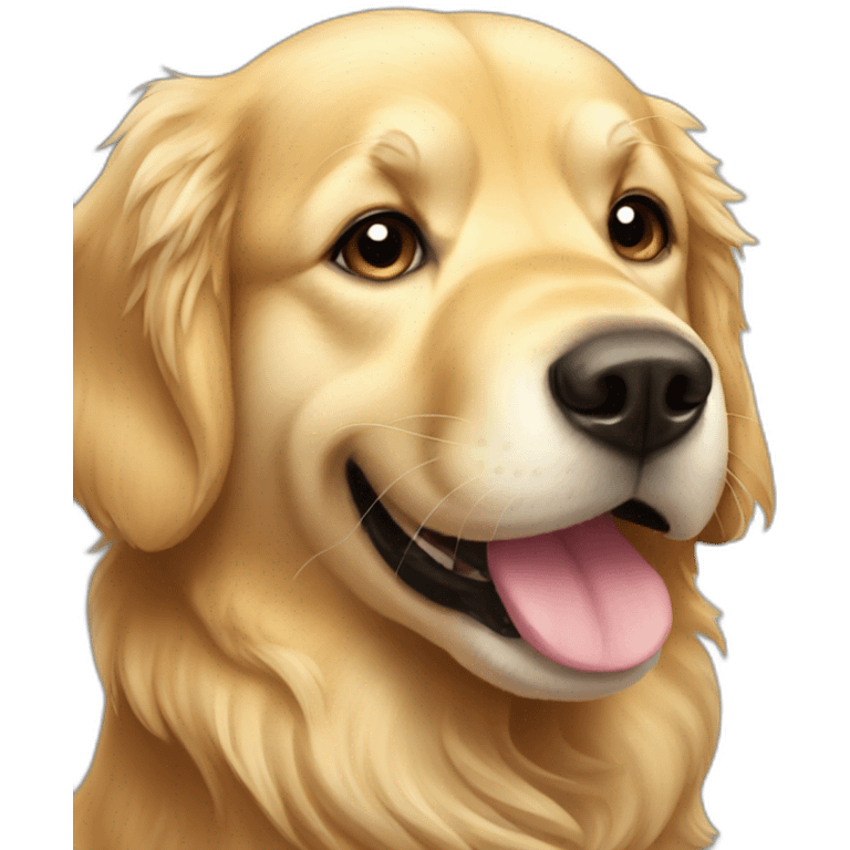 Golden retriever happy titleFelipe emoji