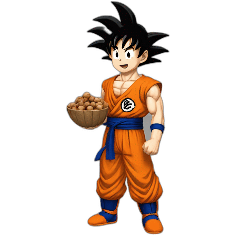 goku holding nuts emoji