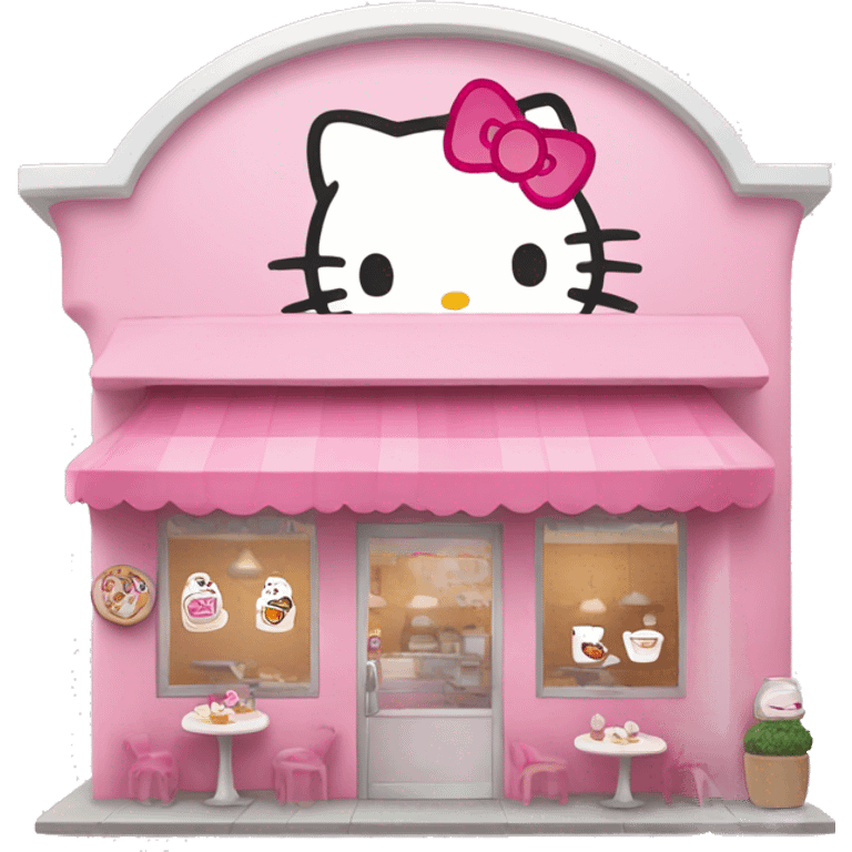 Hello kitty cafe emoji