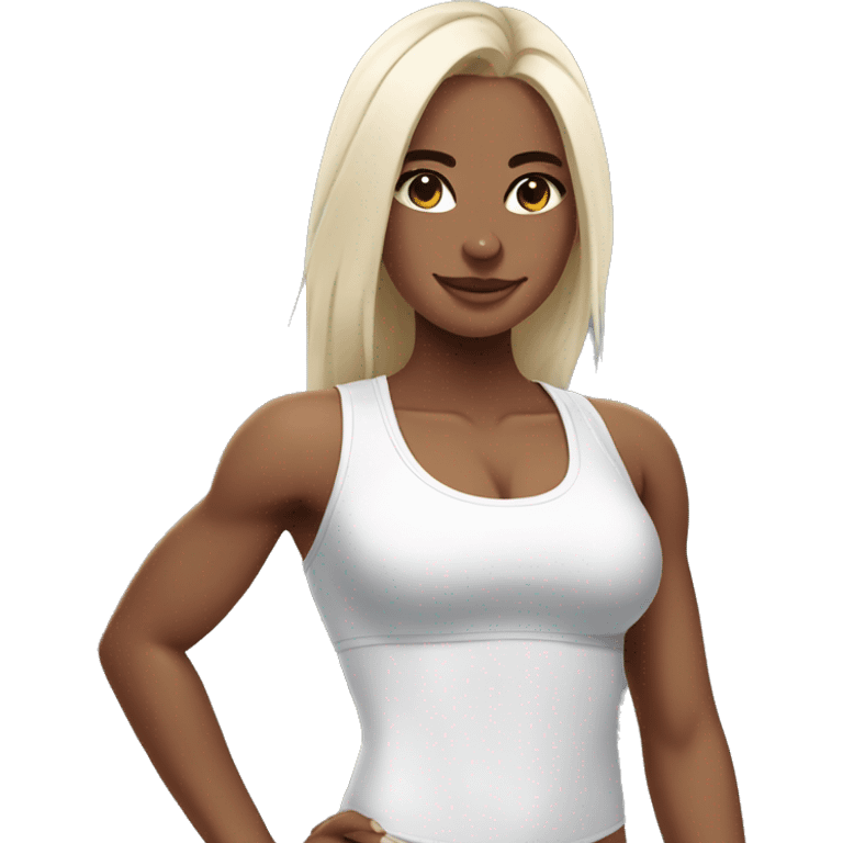 White Gymshark girl  emoji