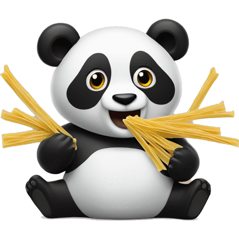 panda pasta rapping emoji