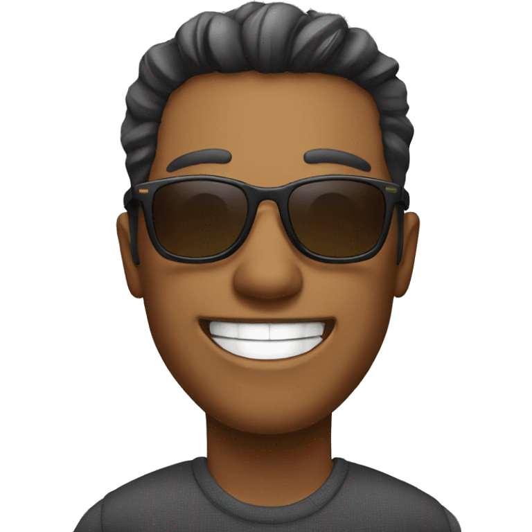 smiling man with sunglasses emoji