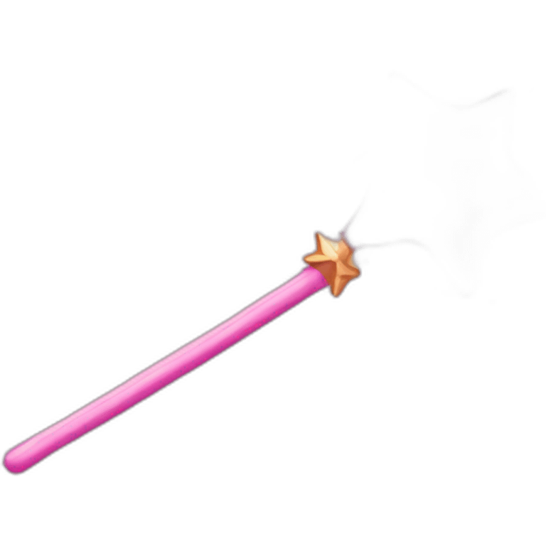 a magic wand pink emoji