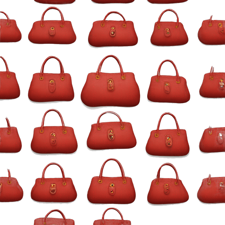 Ladies purse in red emoji