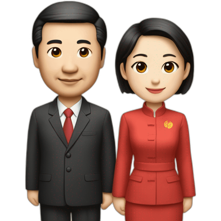 Li Hongzhi and XI Jinping, two human mentors, arm in arm，team up emoji