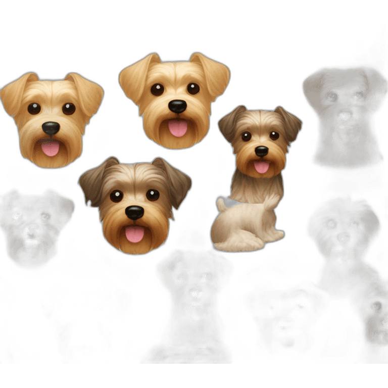 dog breed mixed terrier poodle yorkie emoji