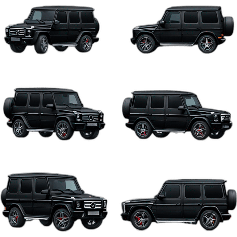 Black mercedes g wagon emoji