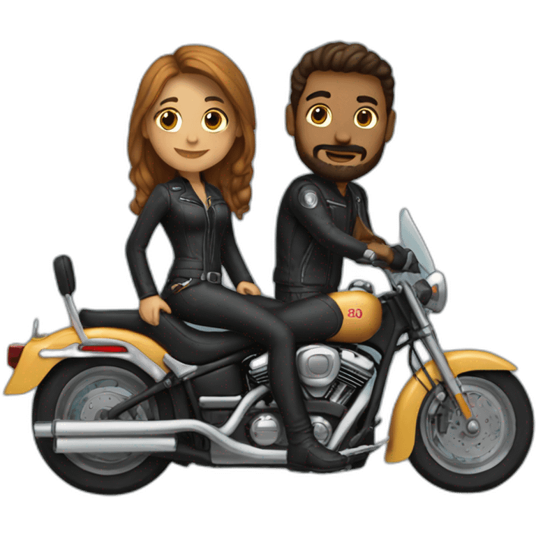 Biker parejas emoji